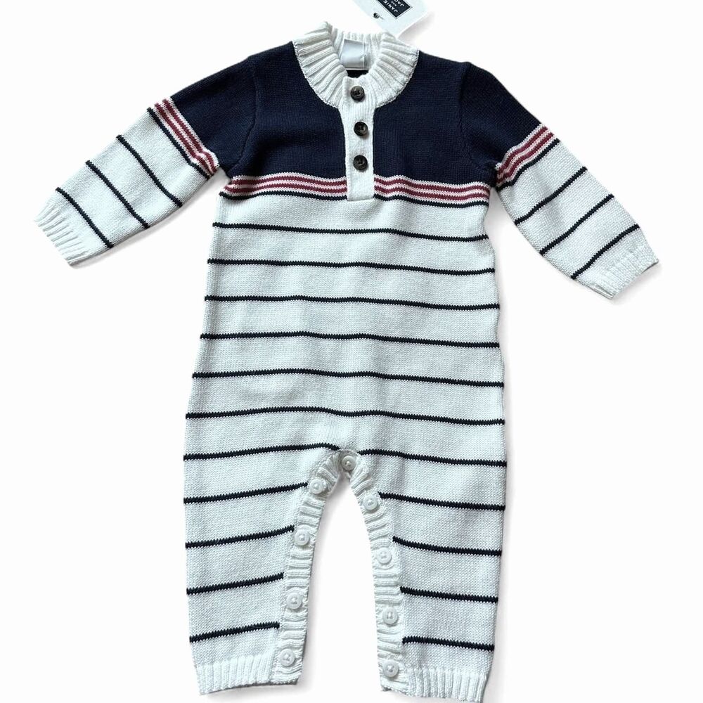 NWT Janie-and-jack Baby One-piece Sweater Playsuit-romper